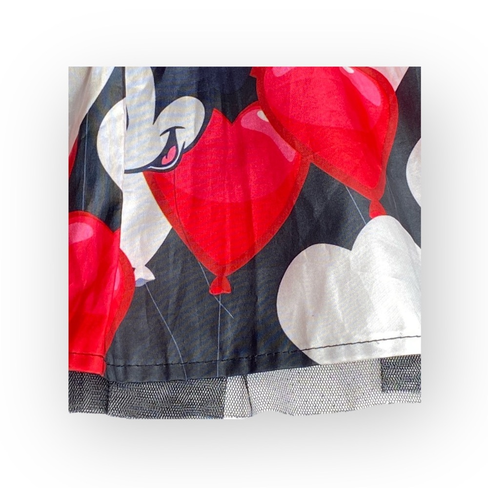 Disney ㋛ Minnie Mouse Print Layered Tulle Skort Skirt ㋛ Black Red ㋛ 14 16 S M ㋛ - Picture 6 of 16